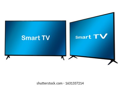 TV Smart Isolated On White Background