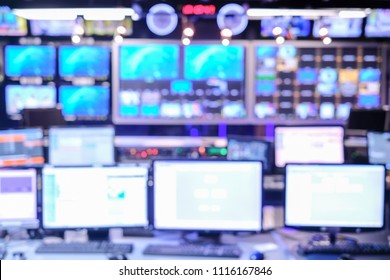 TV Studio Control Room, Not In Focus