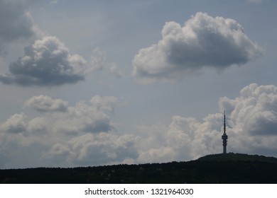 the TV Tower with clouds