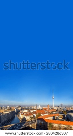 Tv Tower and view over Berlin, Germany 