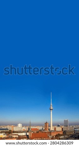 Tv Tower and view over Berlin, Germany 