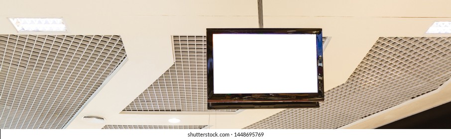 Tv White Screen Hanging Ceiling Store