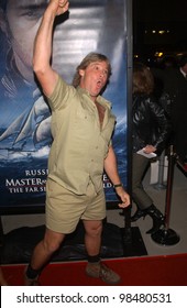 TV's Crocodile Hunter STEVE IRWIN At The Los Angeles Premiere Of Master And Commander. November 11, 2003  Paul Smith / Featureflash