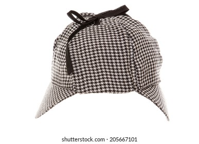 Tweed Deerstalker Hat Studio Cutout