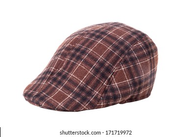 Tweed Flat Cap Isolated