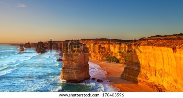 The Twelve\
Apostles, Great Ocean Road,\
Australia