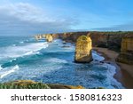 The Twelve Apostles are limestone rocks up to 60 metres high, standing in the sea. They are located between Princetown and Port Campbell in the Coastal Ward of Corangamite Shire County
