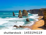 Twelve Apostles Marine National Park, Victoria, Australia. Copy space for text