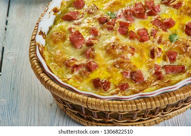 Twice Baked Potato Casserole, Smash The Potatoes With A Potato Masher. Add The Cheese, Seasoned Salt,Cheddar , Sour Cream, Milk, Butter,