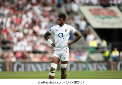 Twickenham, UK. 11th August 2019. Courtney Lawes Of England Looks On During The Quilter International Match Between England And Wales