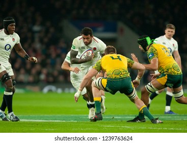 Twickenham, UK. 24th November 2018. England's Courtney Lawes Runs With The Ball During The Quilter International Rugby Match Between England And Australia