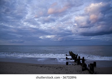 twilight at beach