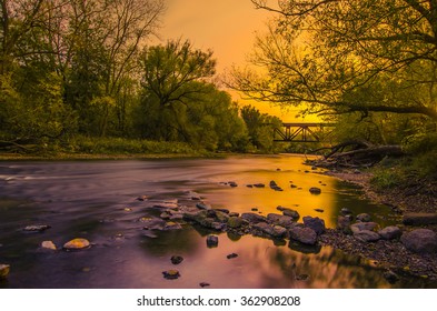 Twilight by the river