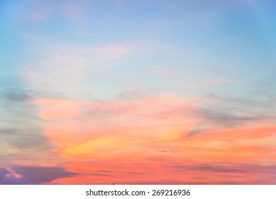 Twilight cloud on sky - filter effect - Shutterstock ID 269216936