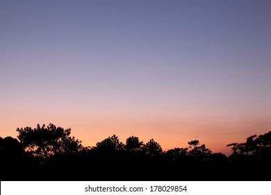 Twilight light at Phukraduang National Park