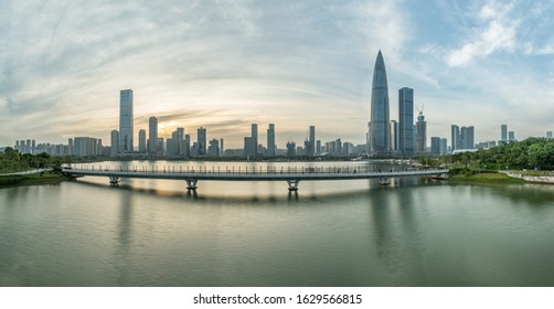 Twilight scenery of Shenzhen Talent Park, Guangdong, China, October 31, 2019