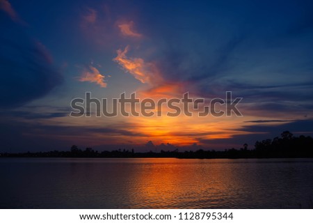 Twilight sky  background