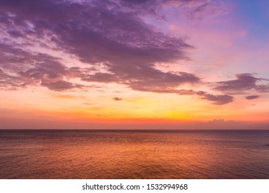 Twilight sky background. Colorful Sunset sky and cloud.vivid sky in twilight time background.Fiery orange sunset sky. Beautiful - Shutterstock ID 1532994968