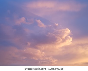 Twilight sky cloud.