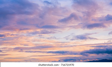 Twilight Sky With Cloud