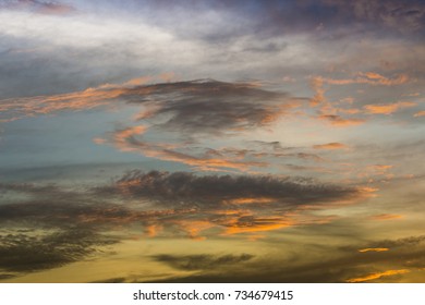 Twilight sky with cloud