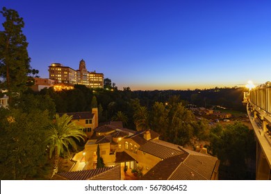 Twilight View Of The Richard H. Chambers Courthouse In Pasadena, California, USA