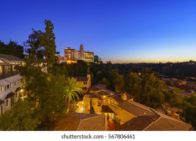 Twilight View Of The Richard H. Chambers Courthouse In Pasadena, California, USA