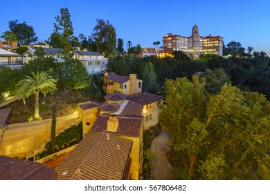 Twilight View Of The Richard H. Chambers Courthouse In Pasadena, California, USA