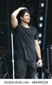 TWIN LAKES, WI- JUL 22: Morgan Evans Performs During Country Thunder Music Festival On July 22, 2017 In Twin Lakes, Wisconsin.