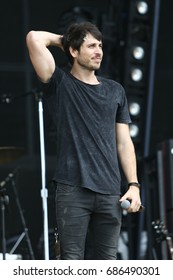 TWIN LAKES, WI- JUL 22: Morgan Evans Performs During Country Thunder Music Festival On July 22, 2017 In Twin Lakes, Wisconsin.