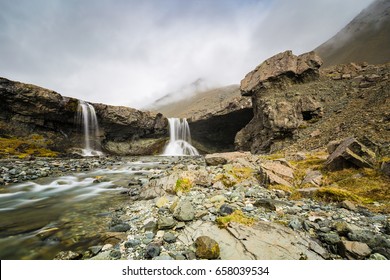 Twin Skutafoss Waterfalls Eastern Iceland Stock Photo (Edit Now) 658039534