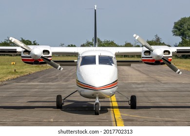 Twin-engined General Aviation Aircraft At Airfield