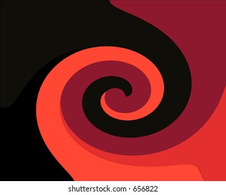Twirl pattern on black