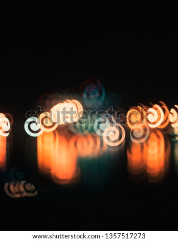 Twirly bokeh background effect