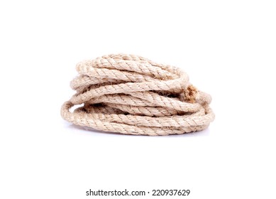 Twisted Rope On An Isolated Background