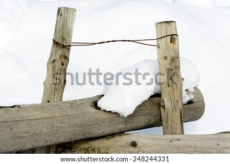 Similar – Hüttenzauber Holz Winter