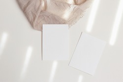 Linen - Invite Mock Up Bundle, an Arts & Entertainment Photo by Mockette