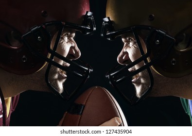 Two American Football Angry Players