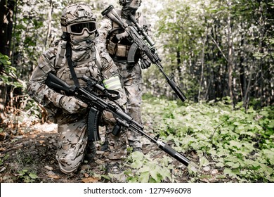 Two Military Men Masks Camouflage Make Stock Photo (Edit Now) 1279496086