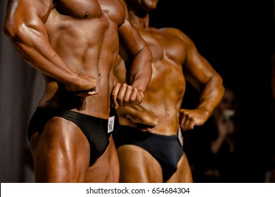 Two Athletes Bodybuilder Bodybuilding Competitions库存照片 Shutterstock