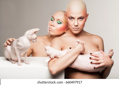 Naked Bald Girls