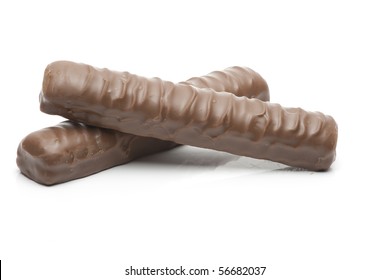 Two Bars Of Chocolate  With Caramel