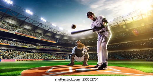 two baseball player in action