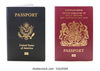 two biometric passport  one usa and  the other British
