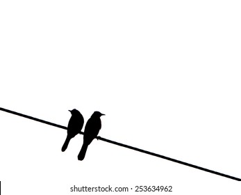 Two Birds On Wire