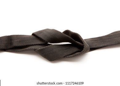 Two Black Ropes Tied in a Knot - Shutterstock ID 1117246109
