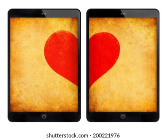 Two black tablet PC