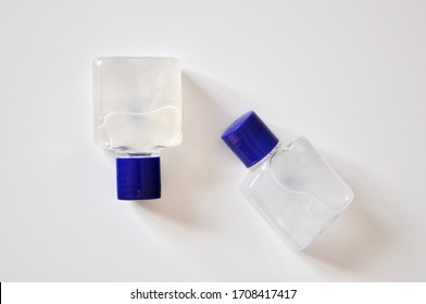 Two bottle antiseptic.Take healthcare items with you,disinfect and wash your hands.Hygiene concept, hygiene sanitary, antiseptic treatment of hands from bacteria. - Powered by Shutterstock