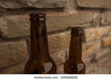 Two Bottles Of Beer Outside