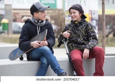Two Boys Talking